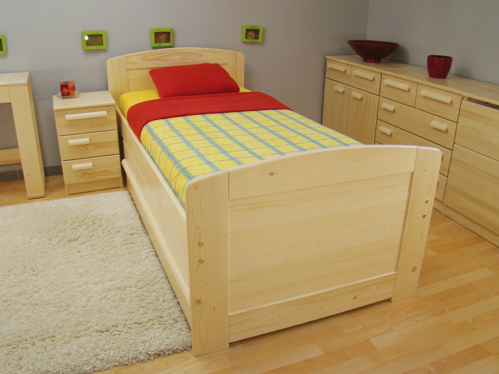 senior zvýšená posteľ z masívu PAVLA SENIOR